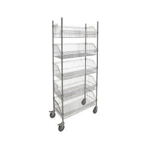 Wire Basket Shelving Carts (SKU: RN614)