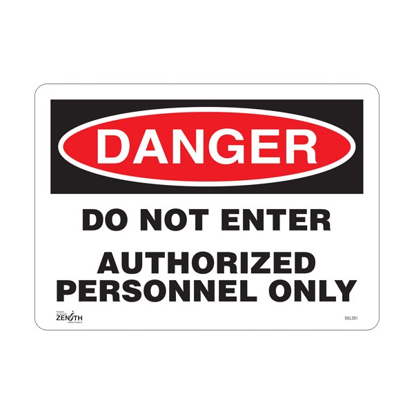 "Authorized Personnel Only" Sign (SKU: SGL351)