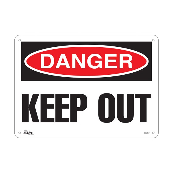 "Keep Out" Sign (SKU: SGL357)