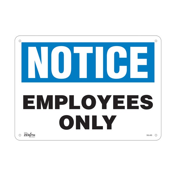 "Employees Only" Sign (SKU: SGL405)