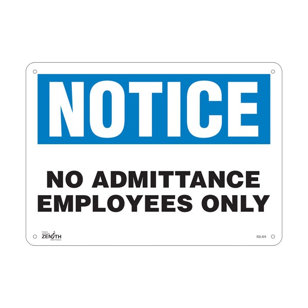 "Employees Only" Sign (SKU: SGL424)