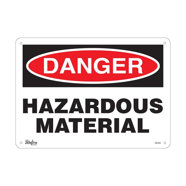 "Hazardous Material" Sign (SKU: SGL555)