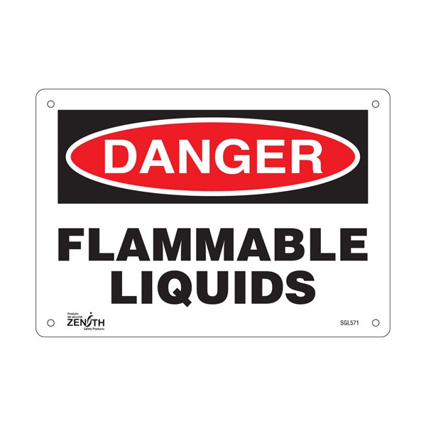 "Flammable Liquids" Sign (SKU: SGL571)