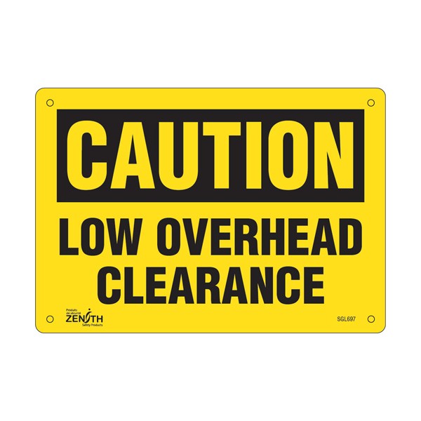 "Low Overhead Clearance" Sign (SKU: SGL697)