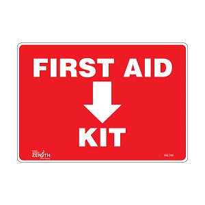 "First Aid Kit" Sign (SKU: SGL749)