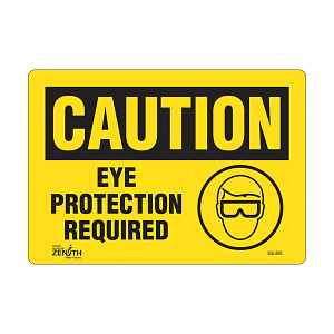 "Eye Protection Required" Sign (SKU: SGL895)