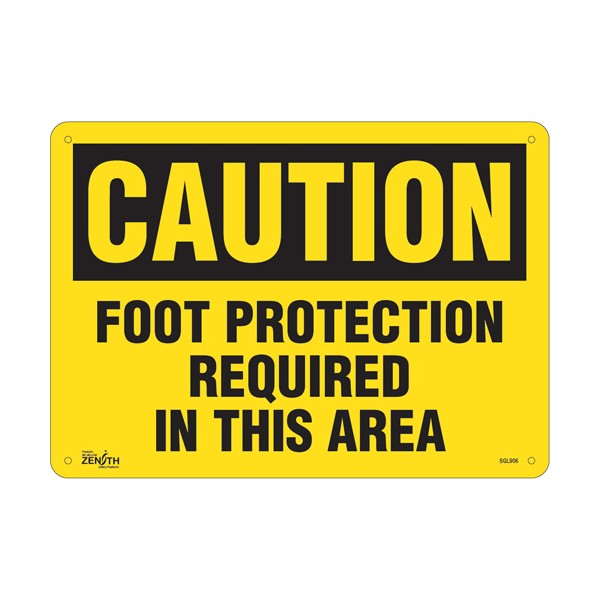 "Foot Protection Required" Sign (SKU: SGL906)