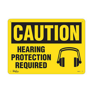 "Hearing Protection Required" Sign (SKU: SGL911)