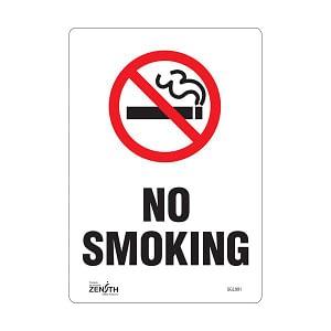 "No Smoking" Sign (SKU: SGL991)
