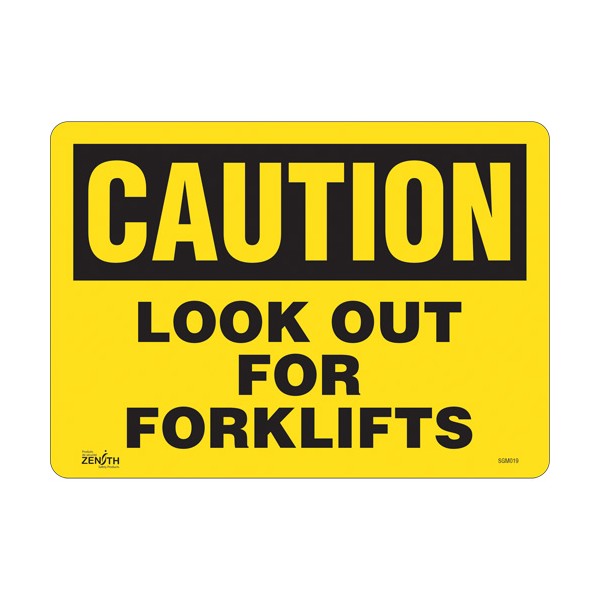 "Look Out For Forklifts" Sign (SKU: SGM019)