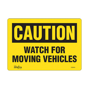 "Watch For Moving Vehicles" Sign (SKU: SGM040)