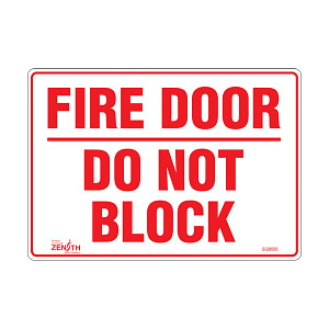 "Fire Door" Sign (SKU: SGM088)