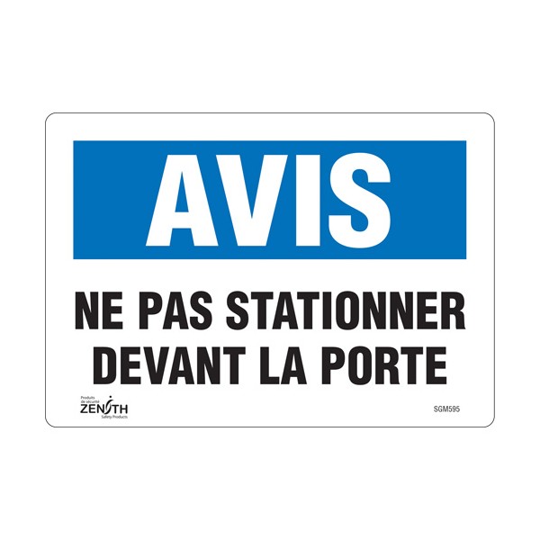 "Ne Pas Stationner" Sign (SKU: SGM595)