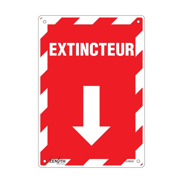 "Extincteur" Arrow Sign (SKU: SGM656)