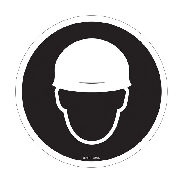 Hard Hat Protection Required CSA Safety Sign (SKU: SGM859)