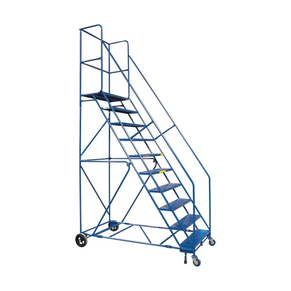 Rolling Step Ladder with Locking Step and Spring-Loaded Front Casters (SKU: MA623)