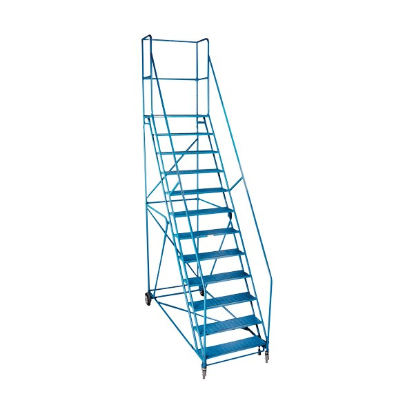 Rolling Step Ladder with Locking Step and Spring-Loaded Front Casters (SKU: MA624)
