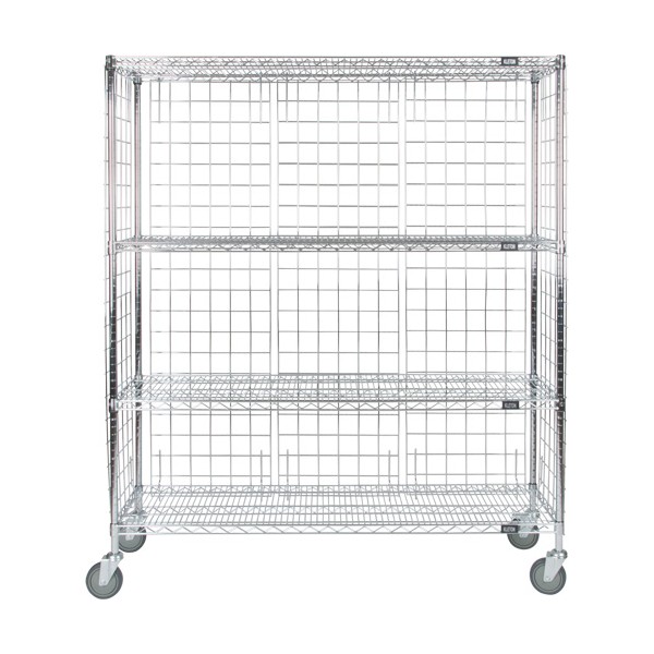 Enclosed Wire Shelf Cart (SKU: RN564)