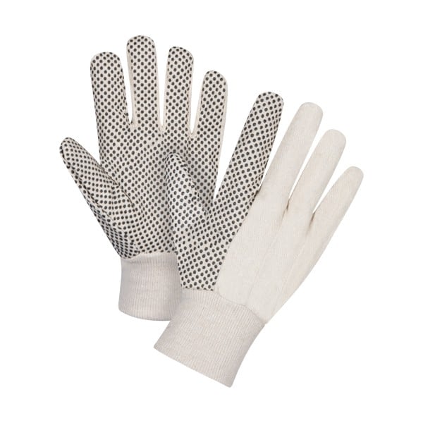 Cotton Canvas Dotted Palm Gloves (SKU: SEE948)