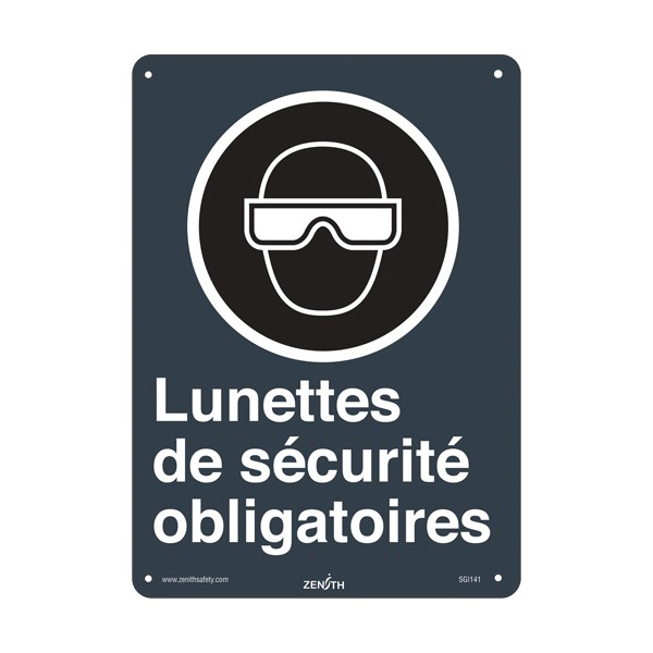 "Lunettes de sécurité" CSA Safety Sign (SKU: SGI141)