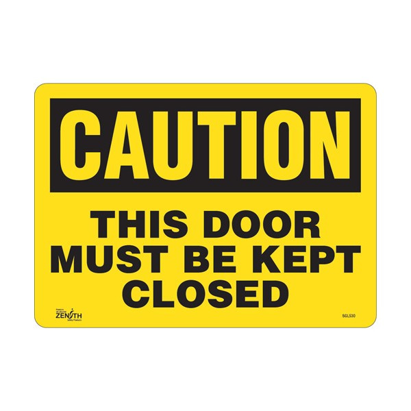 "This Door Must Be Kept Closed" Sign (SKU: SGL530)
