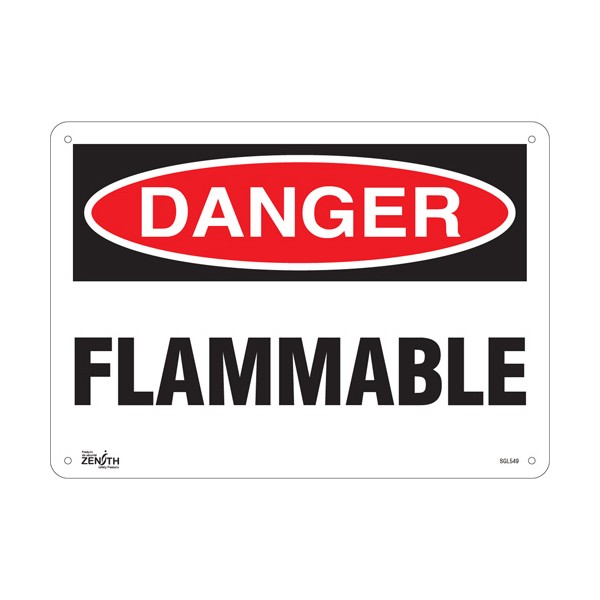 "Flammable" Sign (SKU: SGL549)