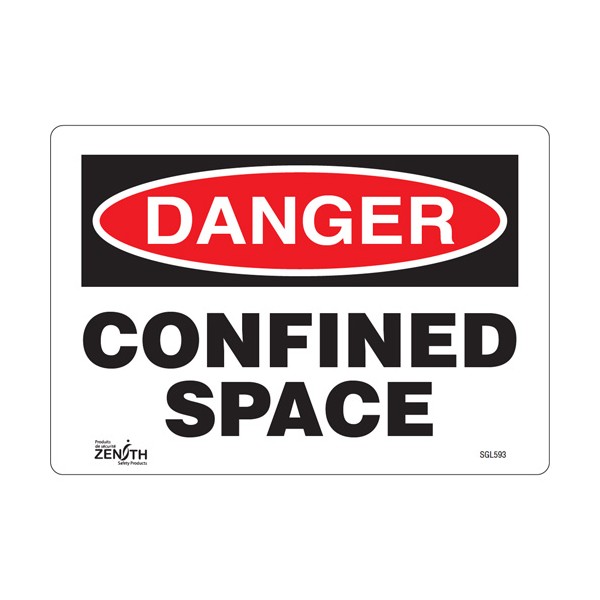 "Confined Space" Sign (SKU: SGL593)