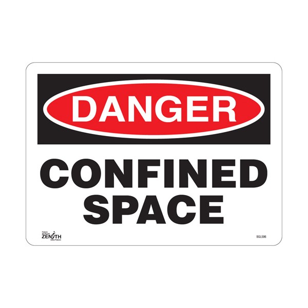 "Confined Space" Sign (SKU: SGL596)