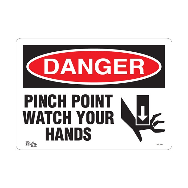"Pinch Point" Sign (SKU: SGL680)