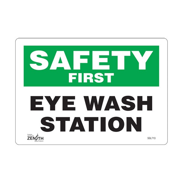 "Eye Wash Station" Sign (SKU: SGL713)