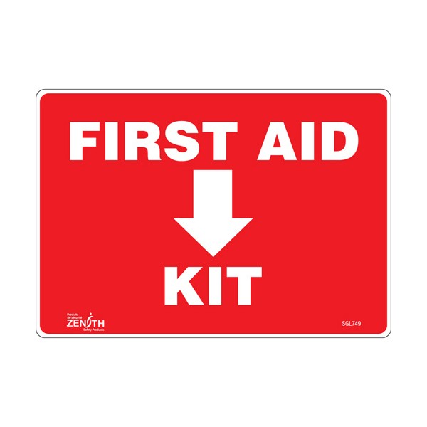 "First Aid Kit" Sign (SKU: SGL749)