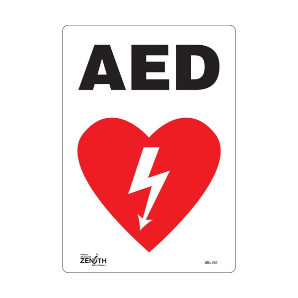 "AED" Sign (SKU: SGL767)