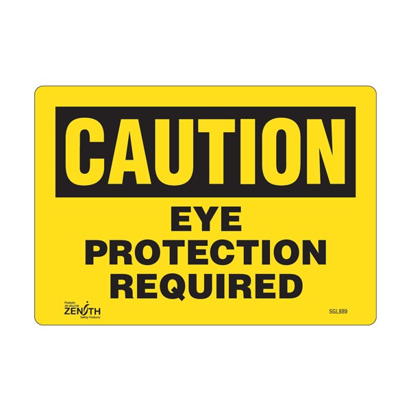 "Eye Protection Required" Sign (SKU: SGL889)
