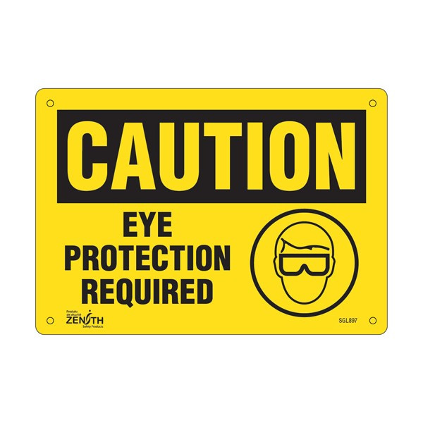 "Eye Protection Required" Sign (SKU: SGL897)