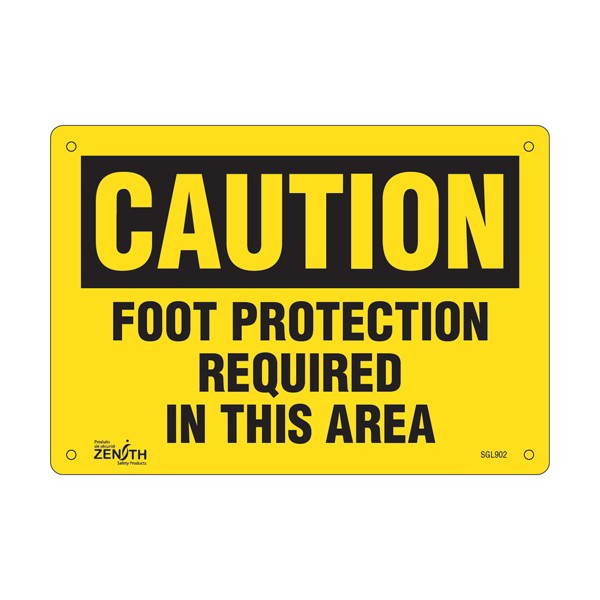 "Foot Protection Required" Sign (SKU: SGL902)