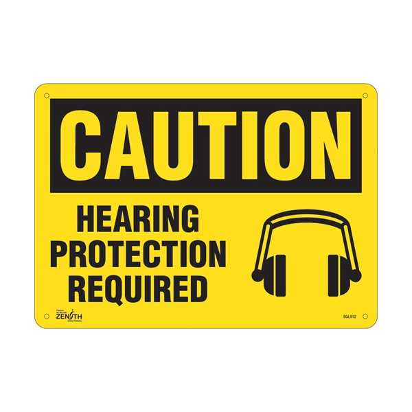 "Hearing Protection Required" Sign (SKU: SGL912)