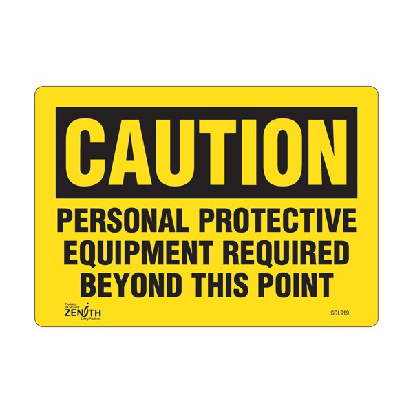 "Personal Protective Equipment Required" Sign (SKU: SGL919)