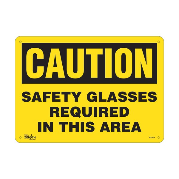 "Safety Glasses Required" Sign (SKU: SGL929)