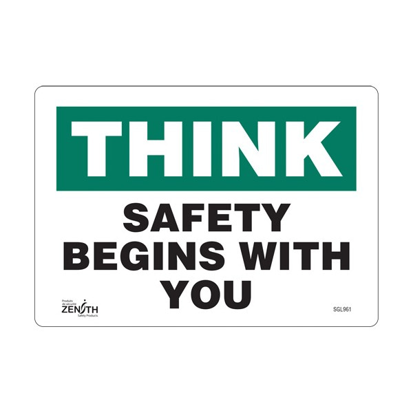 "Safety Begins With You" Sign (SKU: SGL961)