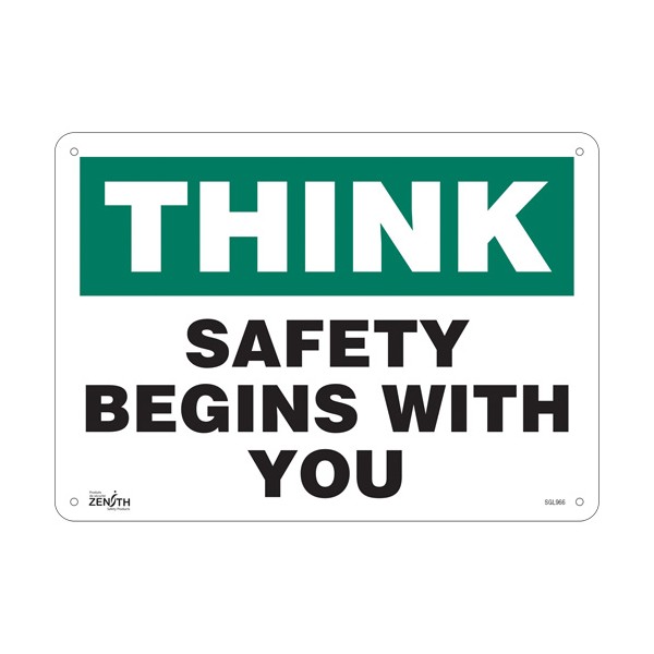 "Safety Begins With You" Sign (SKU: SGL966)