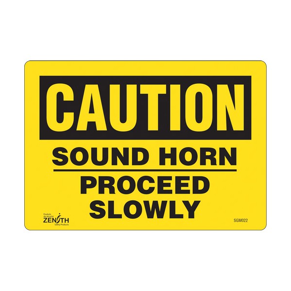 "Proceed Slowly" Sign (SKU: SGM022)