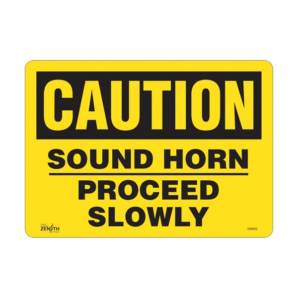 "Proceed Slowly" Sign (SKU: SGM025)