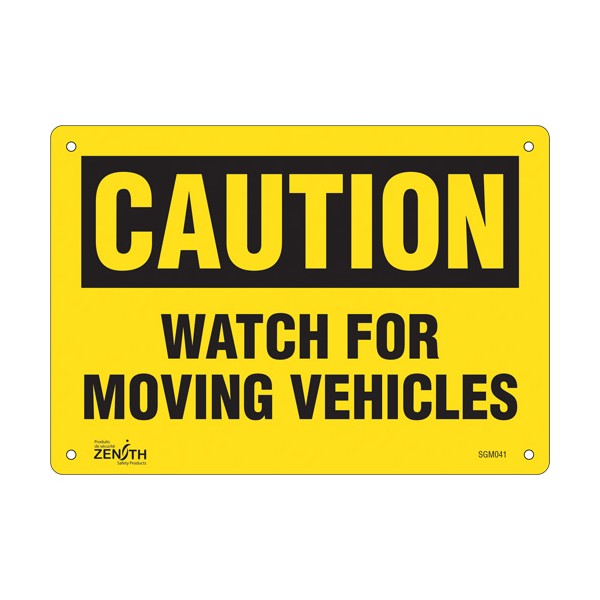 "Watch For Moving Vehicles" Sign (SKU: SGM041)