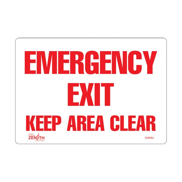 "Emergency Exit" Sign (SKU: SGM064)