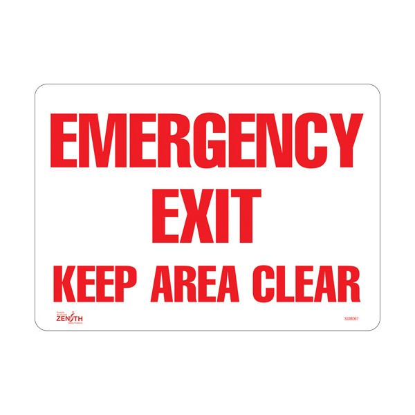 "Emergency Exit" Sign (SKU: SGM067)