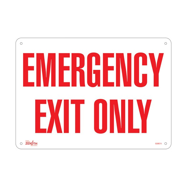 "Emergency Exit" Sign (SKU: SGM074)