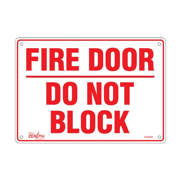 "Fire Door" Sign (SKU: SGM090)