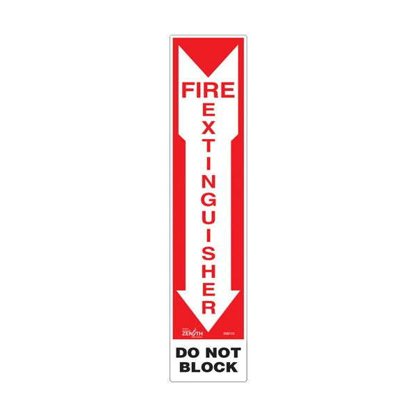 "Fire Extinguisher - Do Not Block" Sign (SKU: SGM124)