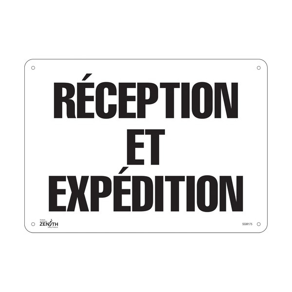 "Réception et Expédition" Sign (SKU: SGM175)