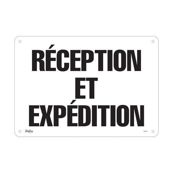 "Réception et Expédition" Sign (SKU: SGM178)